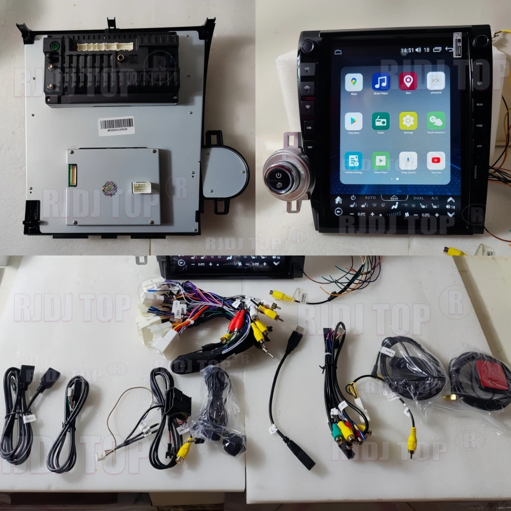 Radio Multimedia Android 13 para Auto, Reproductor con GPS, Navegador, Carplay, Unidad Principal para Toyota Tundra Sequoia 2007 2008 2009 2010 2011-2014