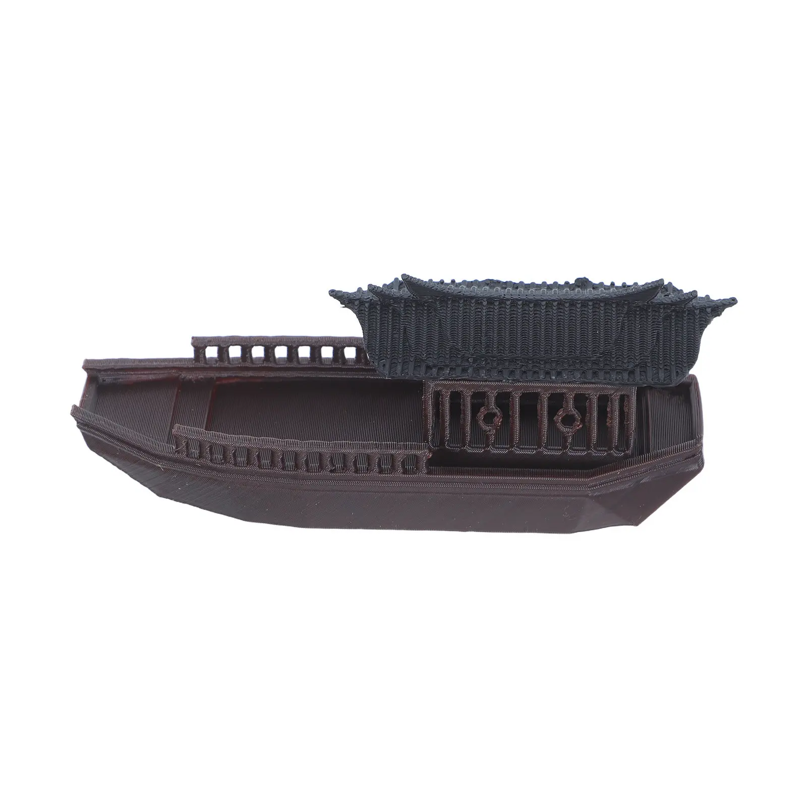 

Miniature Chinese Fishing Boat Vintage Floating Ornament for Fish Tank Fairy Garden Bonsai Micro Landscape Sand Tray Terrarium