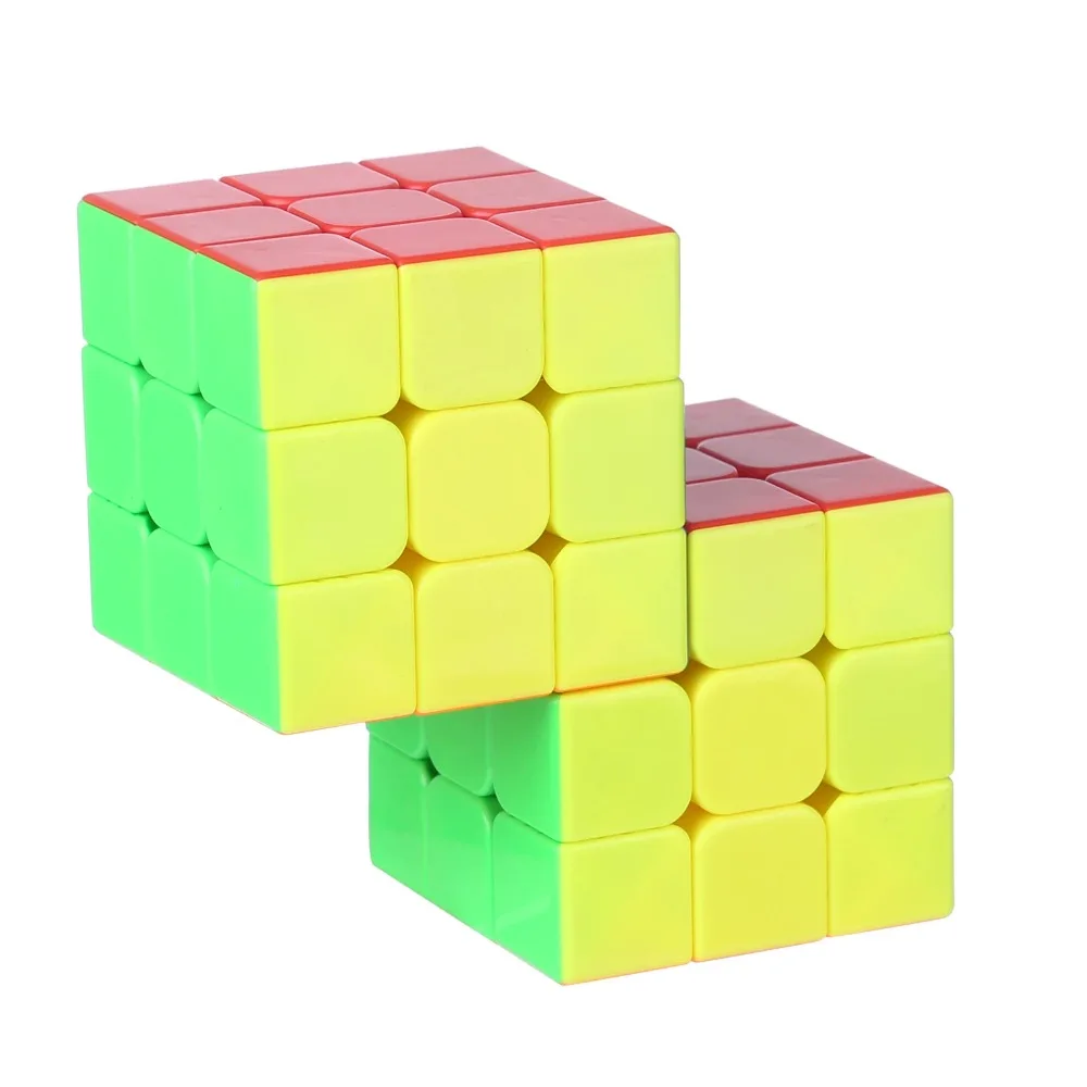 Twist Magic Speed Cube Puzzle Toy para crianças, Double 3x3 Conjunta, presente colorido para meninos, novo