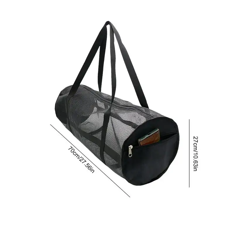 Bolsa de malla para bucear, equipo de buceo plegable con cremallera, resistente, para deportes de buceo