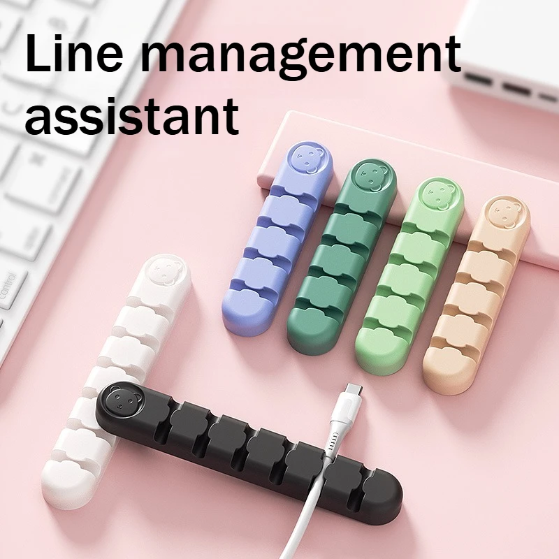 قطعة واحدة من مشابك حامل منظمات الكابلات اللطيفة لإدارة منظمات سلك سطح المكتب والمنزل والمكتب #1