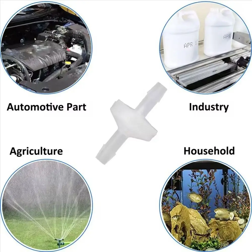 4/6/8/10/12mm One-Way Fluids Check Valve Prevent Water Backflow Plastic Aquarium Check Valve One Way Non Return Valve