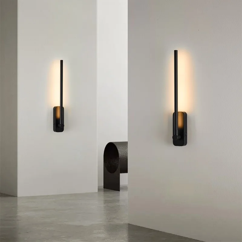 

Rechargeable LED Wall Lights with Remote Control - Magnetic Clip-On Picture Lights for Bedroom - 3CCT Dimmable in Black