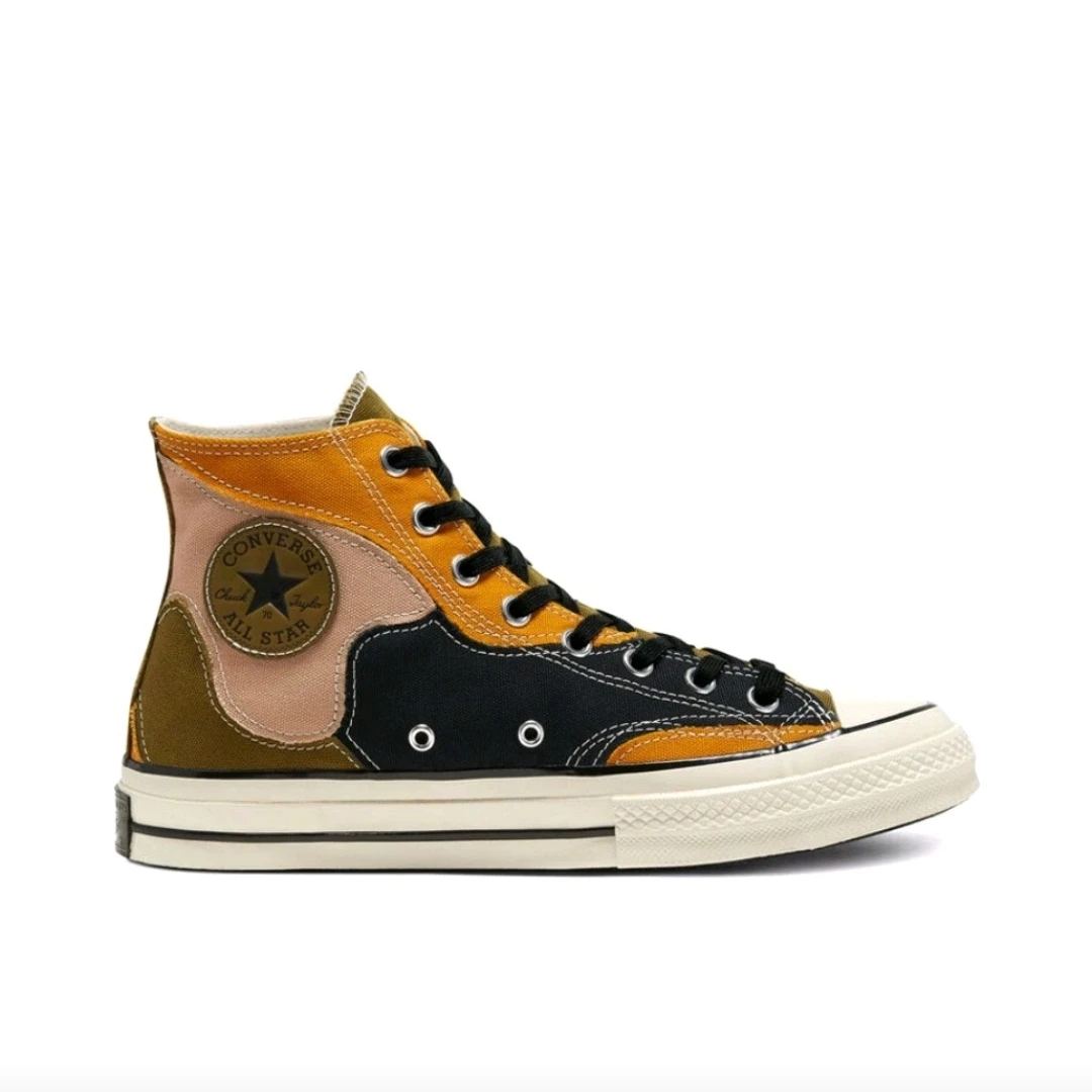 

Converse Chuck 70 Taylor Men's and Women's Skateboarding Shoes, Fashion Color-Block, Lightweight Sneakers, Camouflage Color