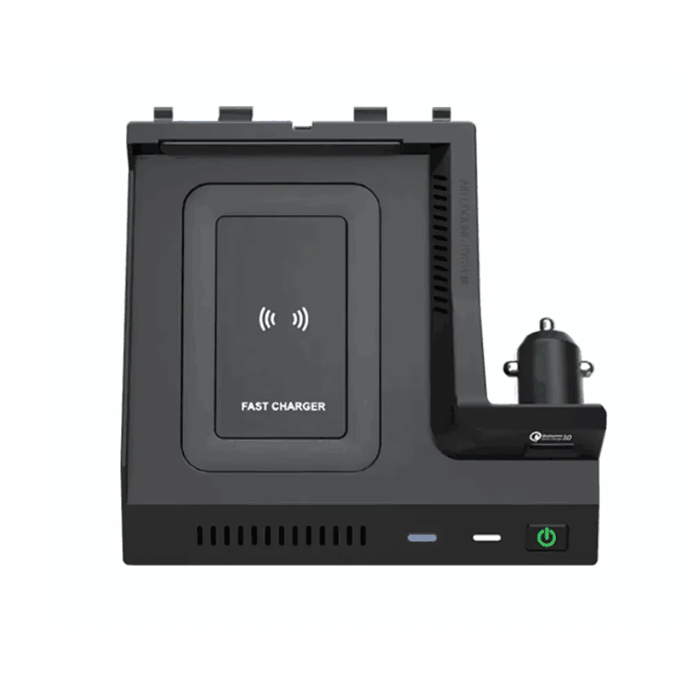 Car Wireless Charger For Mercedes Benz W205 C43 C63 AMG GLC43 GLC63 X253 C GLC-Class Mobile Phone USB Charging Pad Accessories