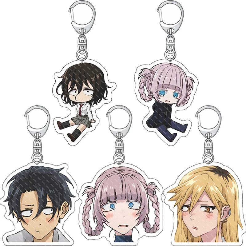 55MM Anime Call of the Night Figur Nanakusa Nazuna Ko Yorujo Asai Akira Yu Mahiru Kikyo Serina Acryl-Schlüsselanhänger Niedliche Geschenke