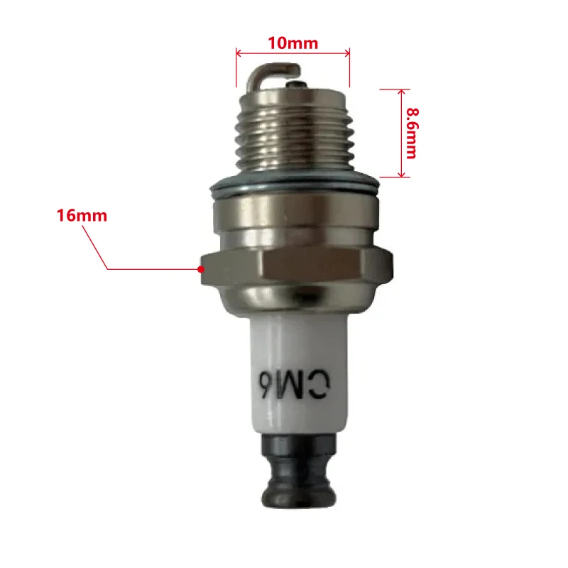 1 2 4 10 Stück Rcexl 10mm CM6 CM-6 100% normale Zündkerze für DA DLE Gasmotor DLE20/20RA/30/RA/40/55/55RA/60 DLE111 DLA56 DLA32 – Detail 1