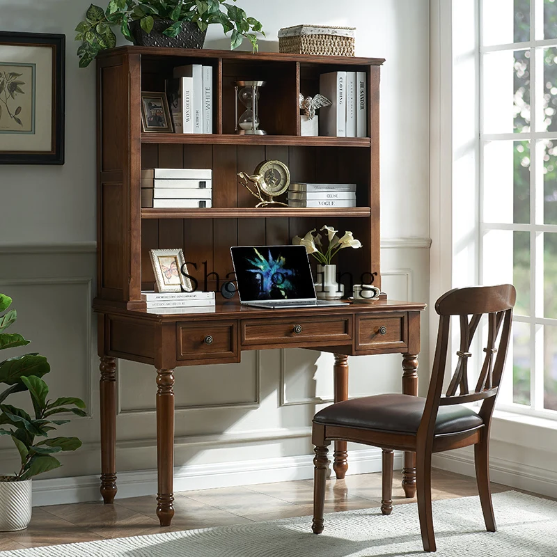 

TMJ desk bookcase bookshelf integrated combination household computer desk study furniture office table and chair