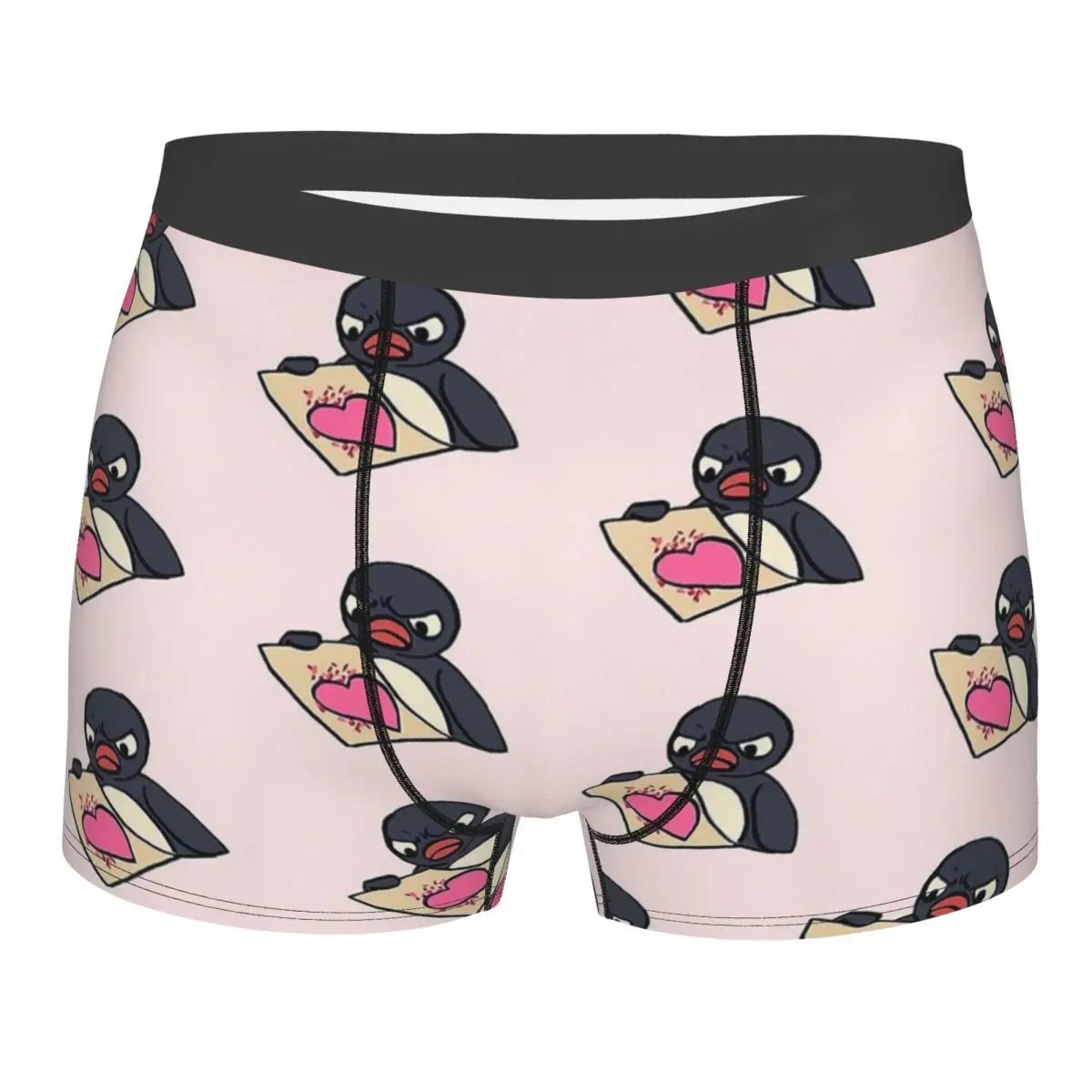 Ik Teken Boze Pinguïn Man 'S Boxer Slips Angery Pingu Zeer Ademend Ondergoed Topkwaliteit Print Shorts Verjaardagscadeaus