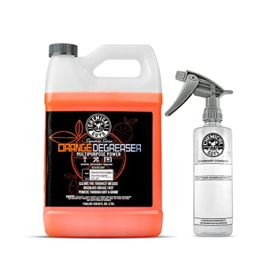 

CLD_201B Signature Series Orange Degreaser Multipurpose Power 128 fl oz 1 Gallon with 16 oz Spray Bottle for Cars Trucks SUVs M
