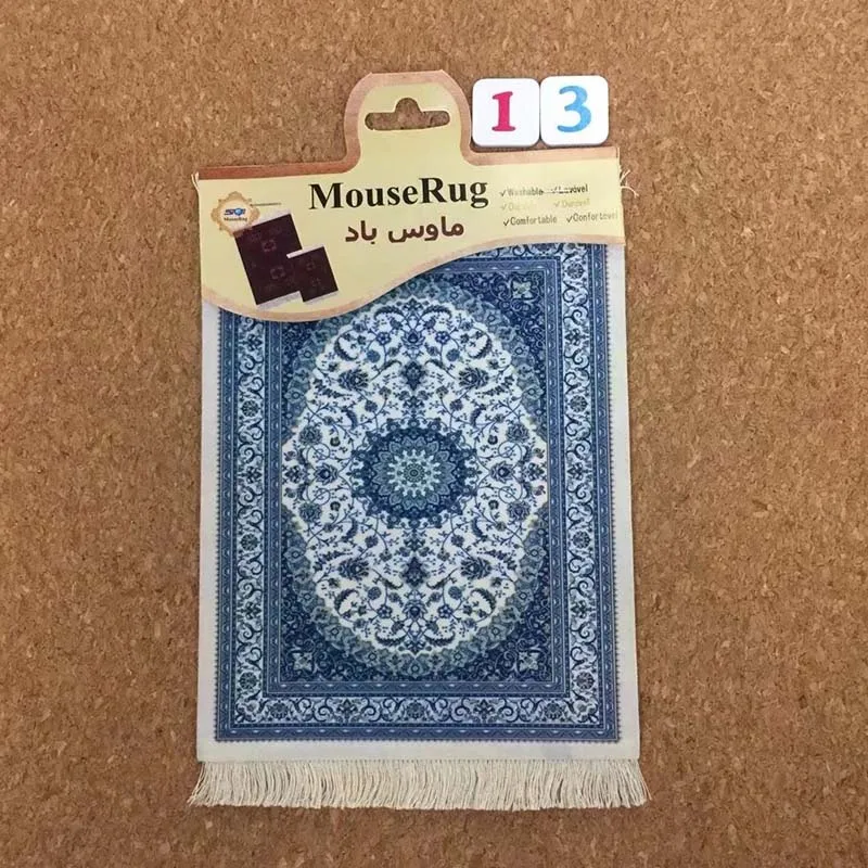 

Persian carpet-style anti-slip mouse pads in various styles, rubber washable computer desktop decoration, high quality