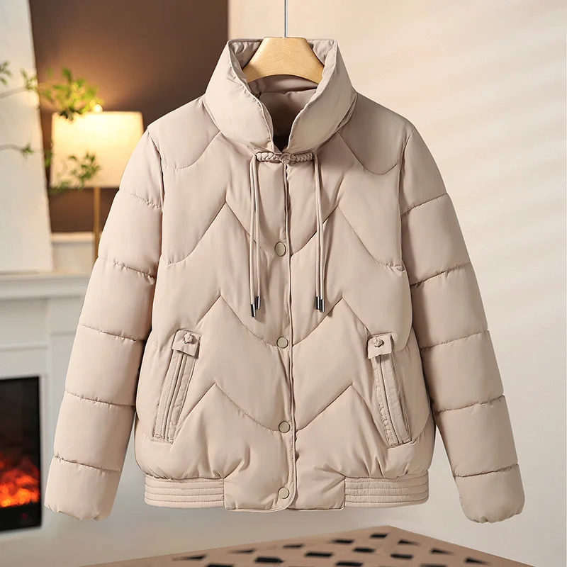 Women Jacket 2024 Chinese Style Winter Parkas Female Thick Warm Down Cotton Coat Femme Casual Short Basic Outerwear Ladies Top