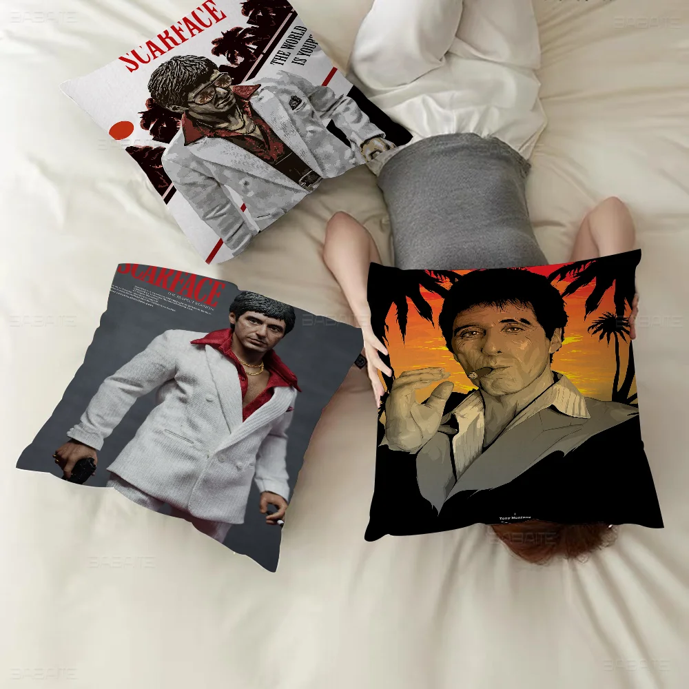 Movie S-scarface Cushion Cover 30x50 Polyester Sofa Cushions Decorative Throw Pillows Home Decoration Pillowcover