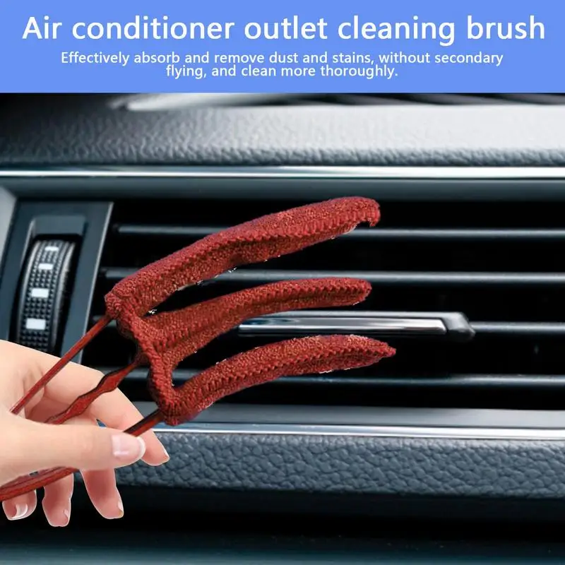 Microfiber Blind Duster Microfiber Car Auto Air Conditioner Multi Function Vent Outlet Cleaning Brush Home Window Shade Shutter
