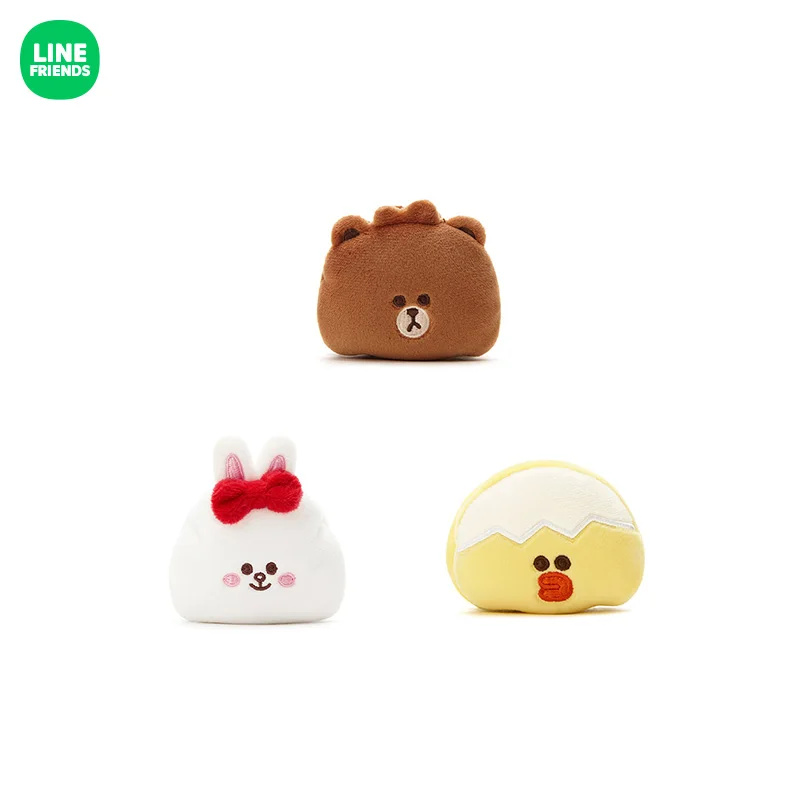 Line Friends Original Kawaii Cony Brown Sally Plush Hairpin Hair Accessories Cartoon Anime Doll Hair Claw Clip Headwear Gift Toy