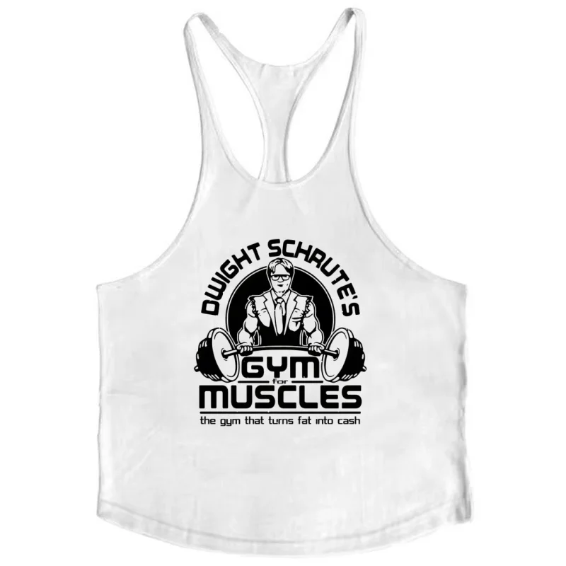 

Мужская майка-стрингер для фитнеса — жилет для спортзала с I-образным вырезом для наращивания мышц, хлопковая майка без рукавов 2025 года, тренировочная одежда для фитнеса