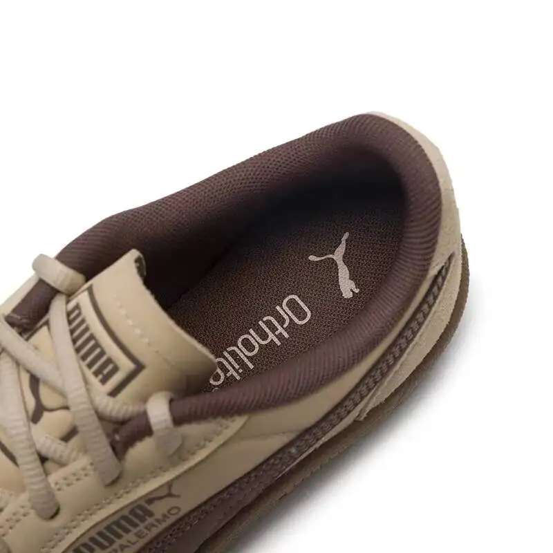 PUMA Low Top Leather Skate Shoes T-Toe Panel Gum Sole Retro Casual Sneakers 403257-04