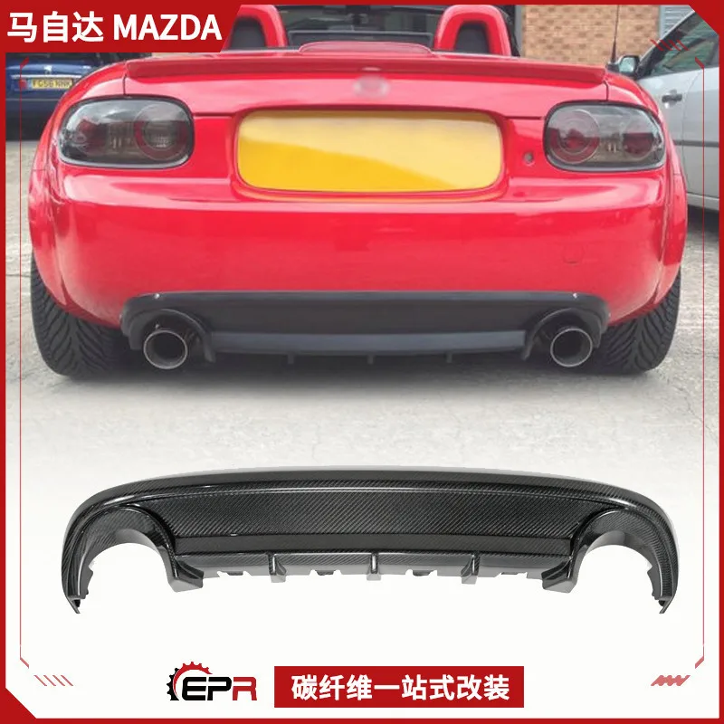 Подходит для модификации Miata Mazda MX5 NC, задняя губная помада из углеродного волокна с задним спойлером SPT, хвостовая губа