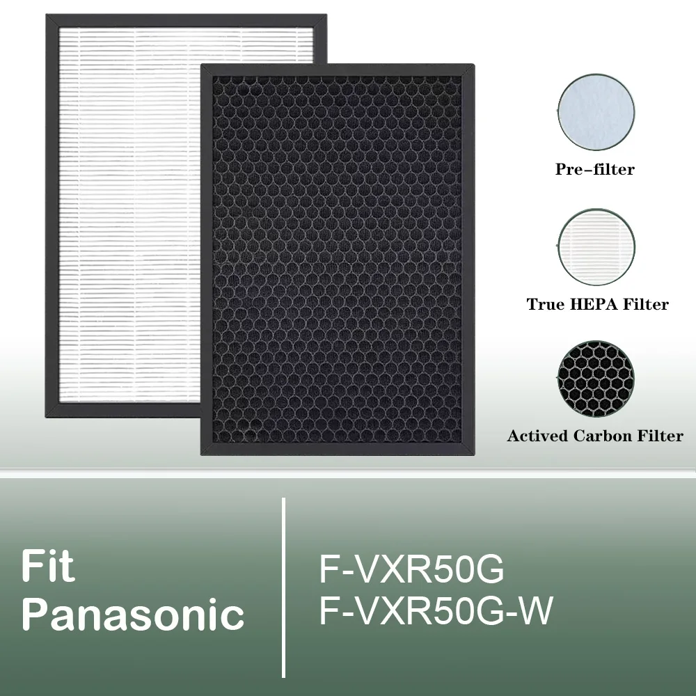 

Сменный фильтр True HEPA и угольный фильтр для очистителя воздуха Panasonic F-VXR50G F-VXR50G-W F-ZXRP50Z F-ZXHD55Z