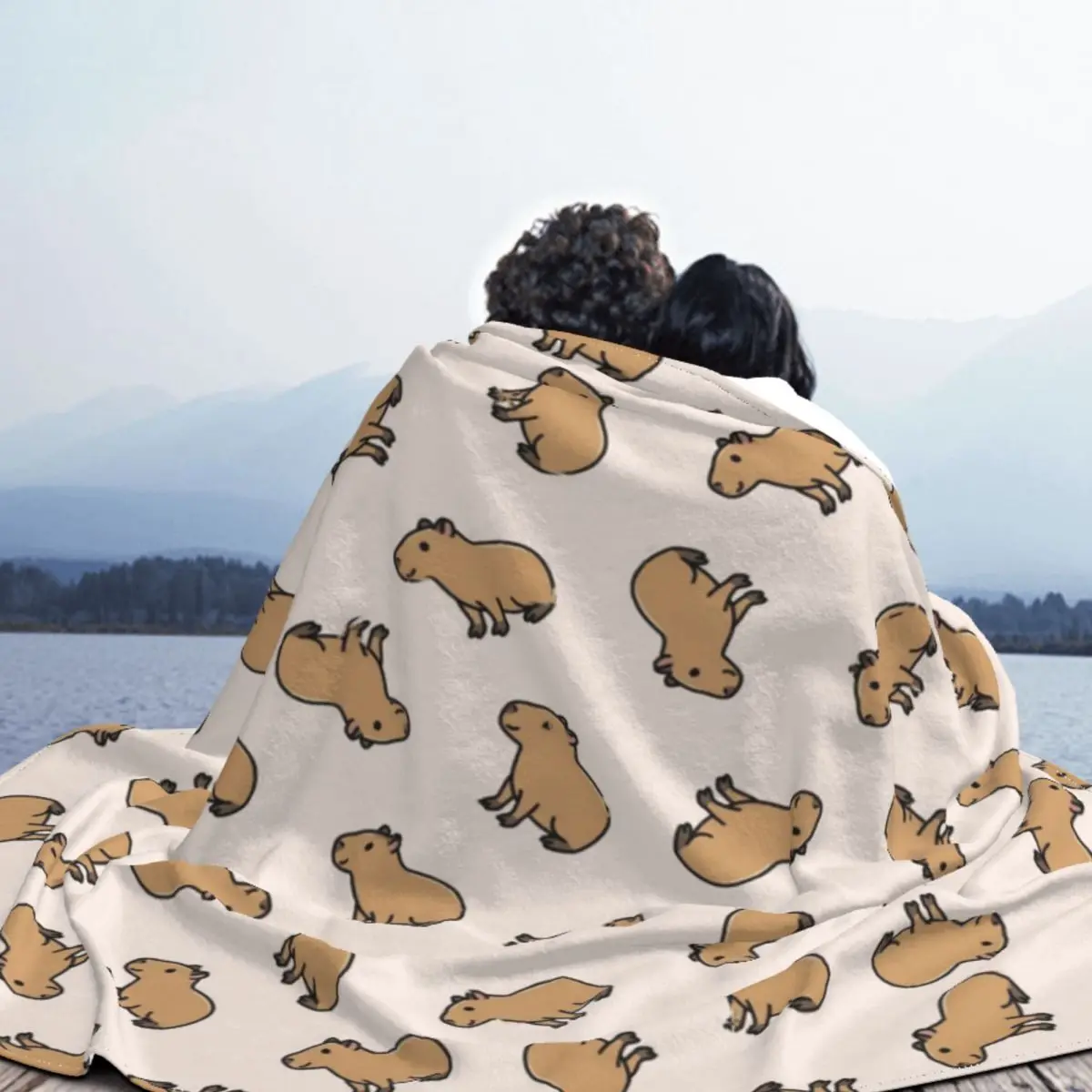 Capybara Blanket Flannel Summer Wild Animals Of South America Soft Throw Blanket for Bedding Couch Plush Thin Quilt