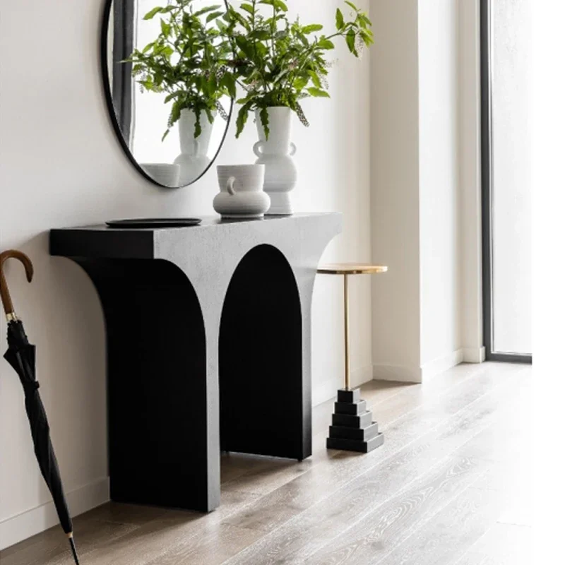 

Nordic Style Fireplace Decoration Nordic Hallway Arch Simple Living Room Display Cabinet