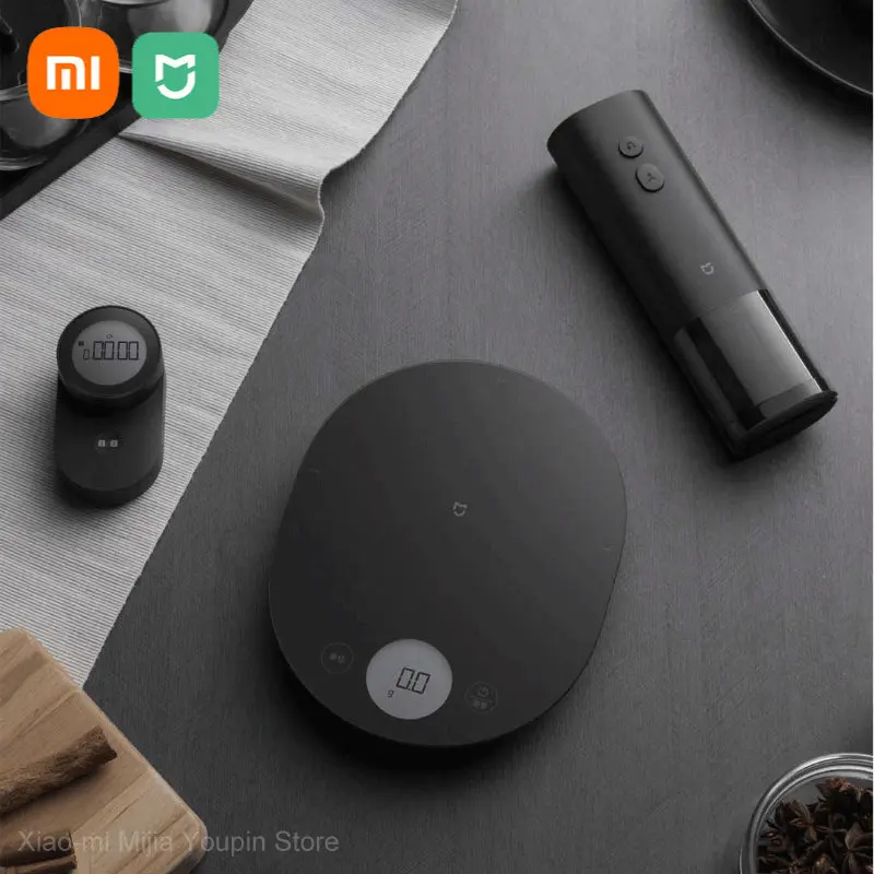 Xiaomi Mijia 3In1 Kitchen Tool Set 3KG Electronic Kitchen Scale Smart Timer Electric Wine Opener Portable Household Weighing Kit