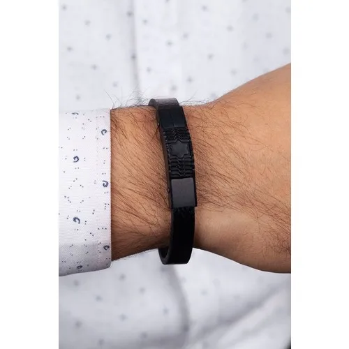 Esti̇va 316L Surgical Leather Bracelet