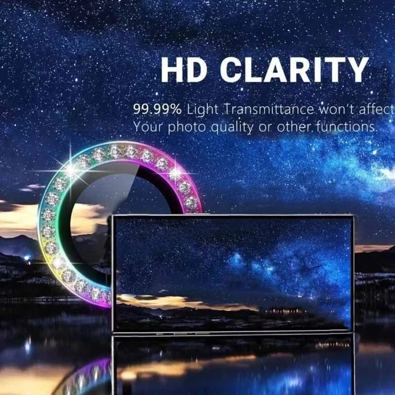 Diamond Camera Ring For Samsung A55 A35 A54 A34 A15 5G A14 A24 4G  Tempered Glass Camera Lens Protector Alloy Ring Cover