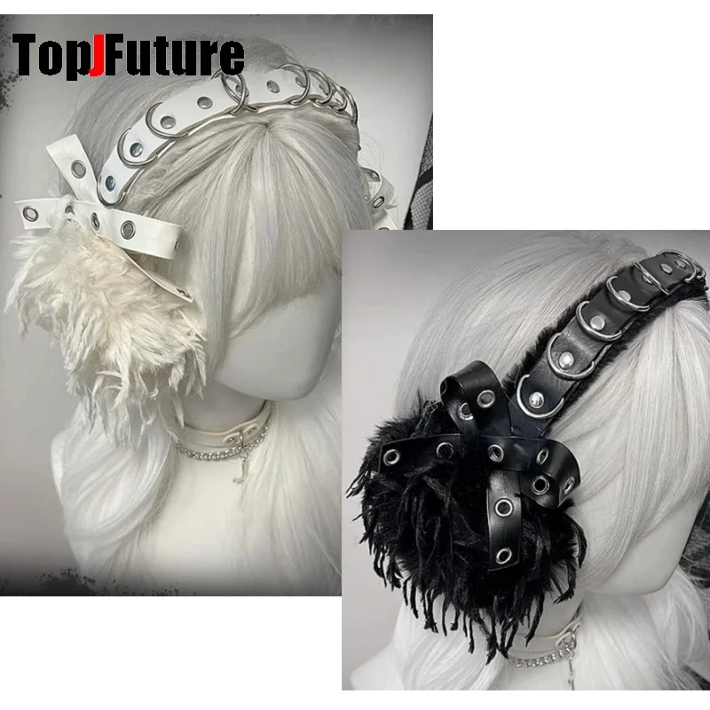 Gothic Lolita Oorbeschermers Punk Nieuwe Designer Harige Oorkap Oorbeschermer Oor Warmer Gothic Steampunk Gehoorbescherming Fietsen Oordopjes