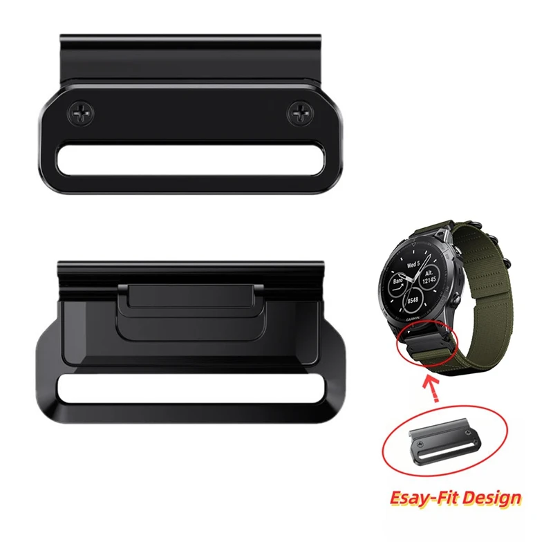 22Mm Quick Fit Metal Adapter For Garmin Watch Band, Watch Buckles Replacement Parts Accessories