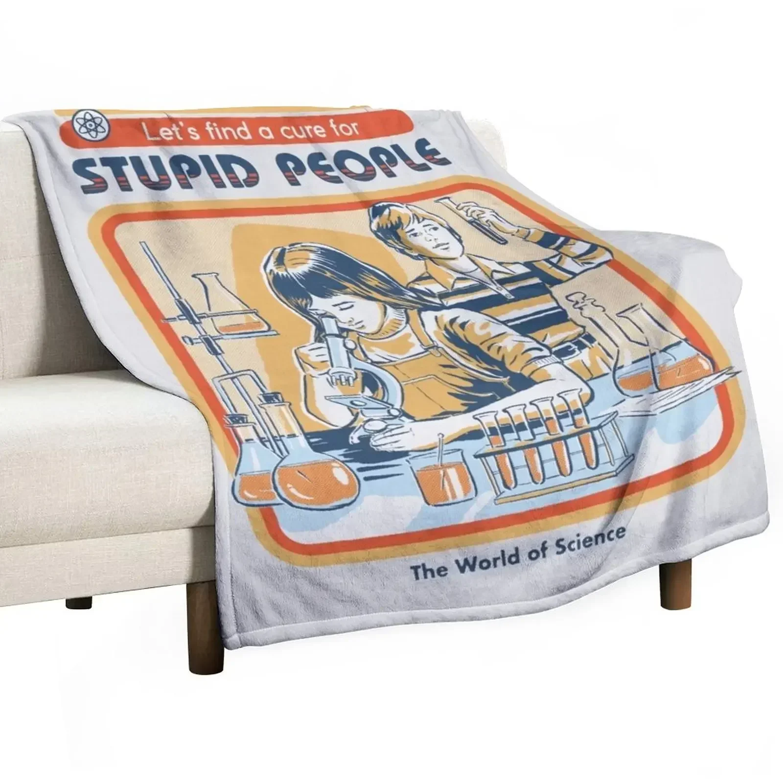 A Cure For Stupid People Throw Blanket Sleeping Bag Cute Designers Luxury Throw Blankets