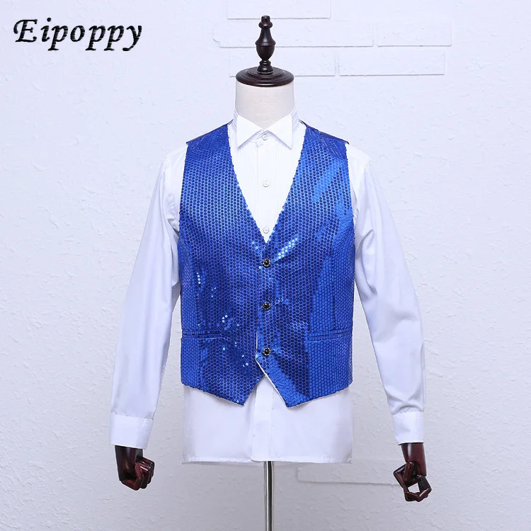 سترة رقص مطرزة بلون MC ، زي أداء ، زي المغني