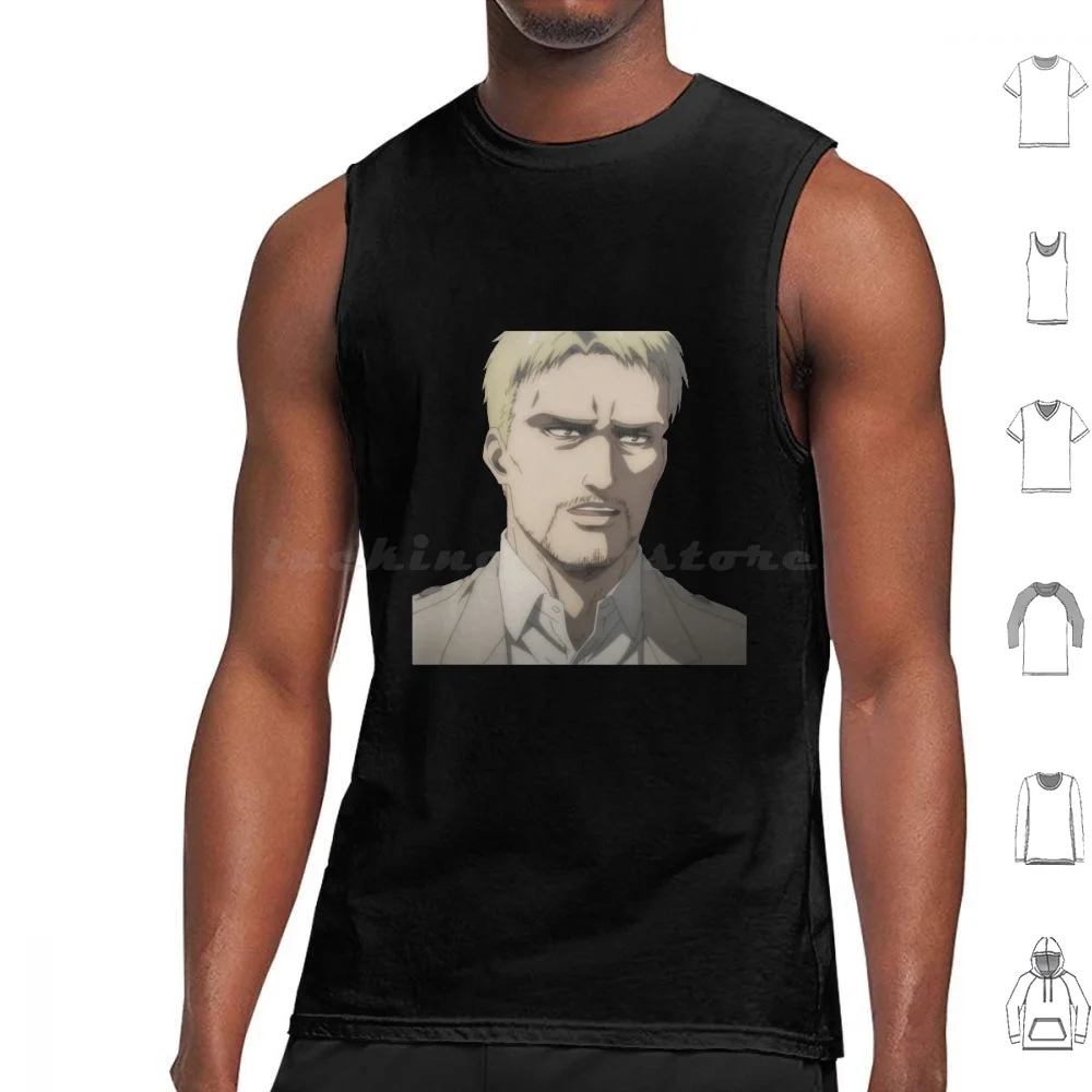 Adult Reiner Braun Big Brother Last Season Tank Tops Print Cotton Reiner Braun Reiner Braun Attack On Titan Reiner Braun