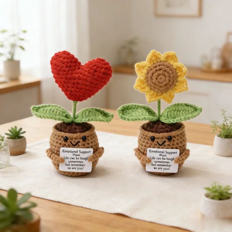 

Цельные украшения из шерсти, связанные крючком, крючком из пряжи в горшках, любовная жизнь, декоративные украшения и аксессуары ручной работы.