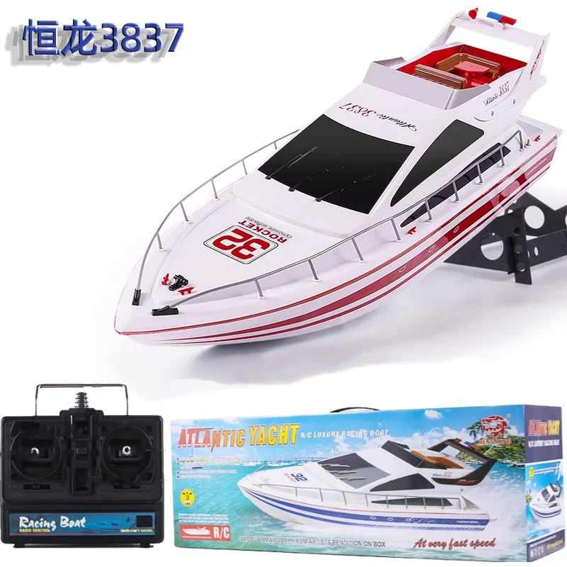 Henglong 2.4g bateau télécommandé Yacht de Simulation à grande vitesse pêche à l'eau électrique pour enfants et bateau de nidification bateau jouet