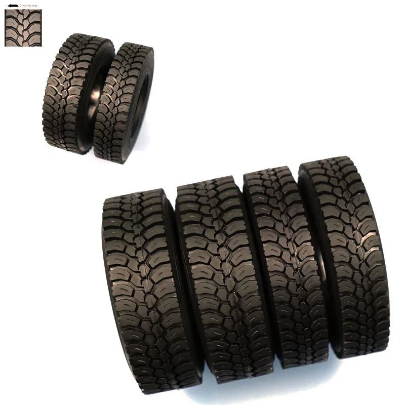 

2 Pcs Simulated Gravel Tire 22mm/28mm Tread for 1/14 Tamiya RC Truck Trailer Tipper Scania 770s Benz Actros Volvo MAN DIY Parts