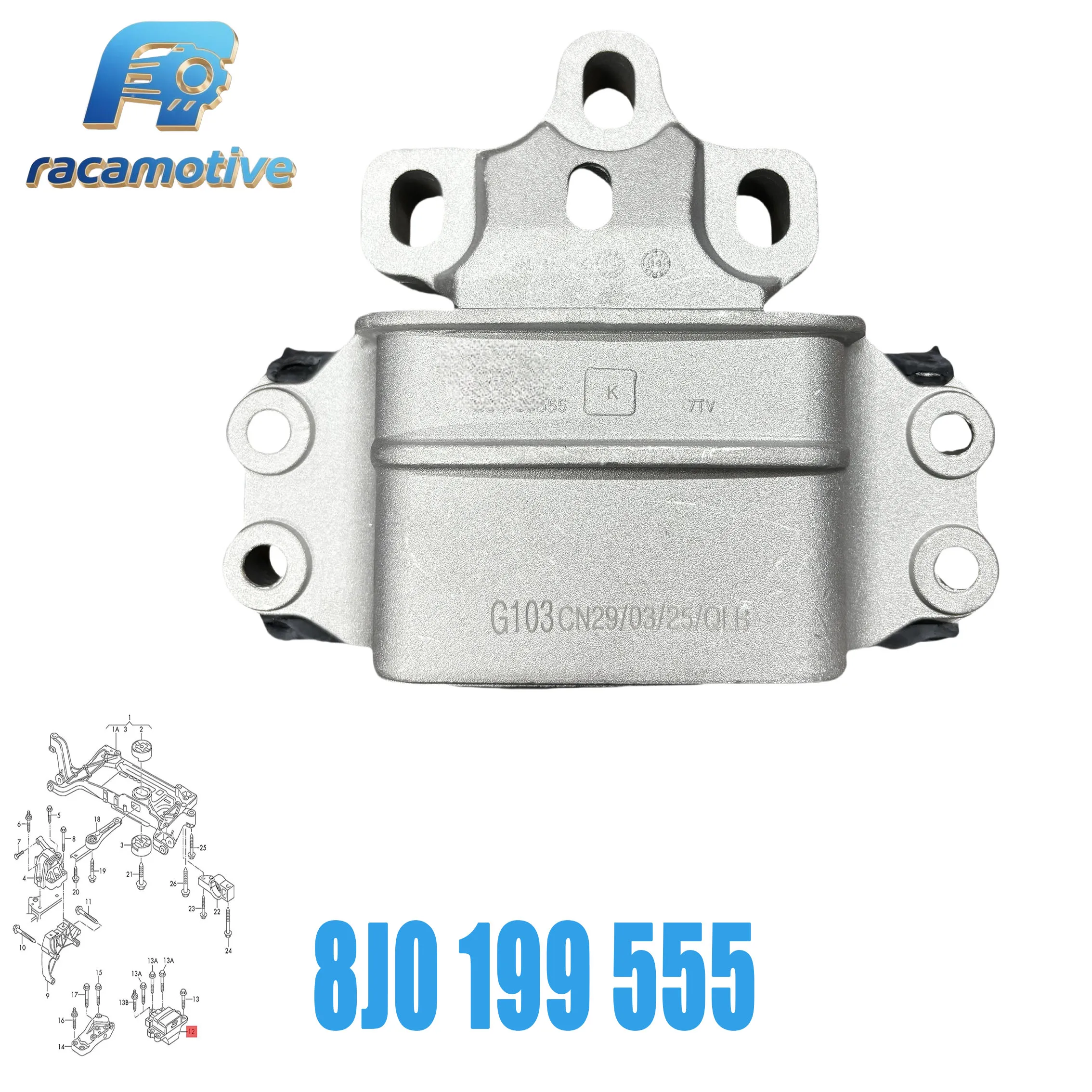 Brand new 8J0199555 for Volkswagen Tiguan Audi Q3 RS Q3 TT Gearbox Rubber Gearbox Bearing 8J0199555D 8J0199555K.