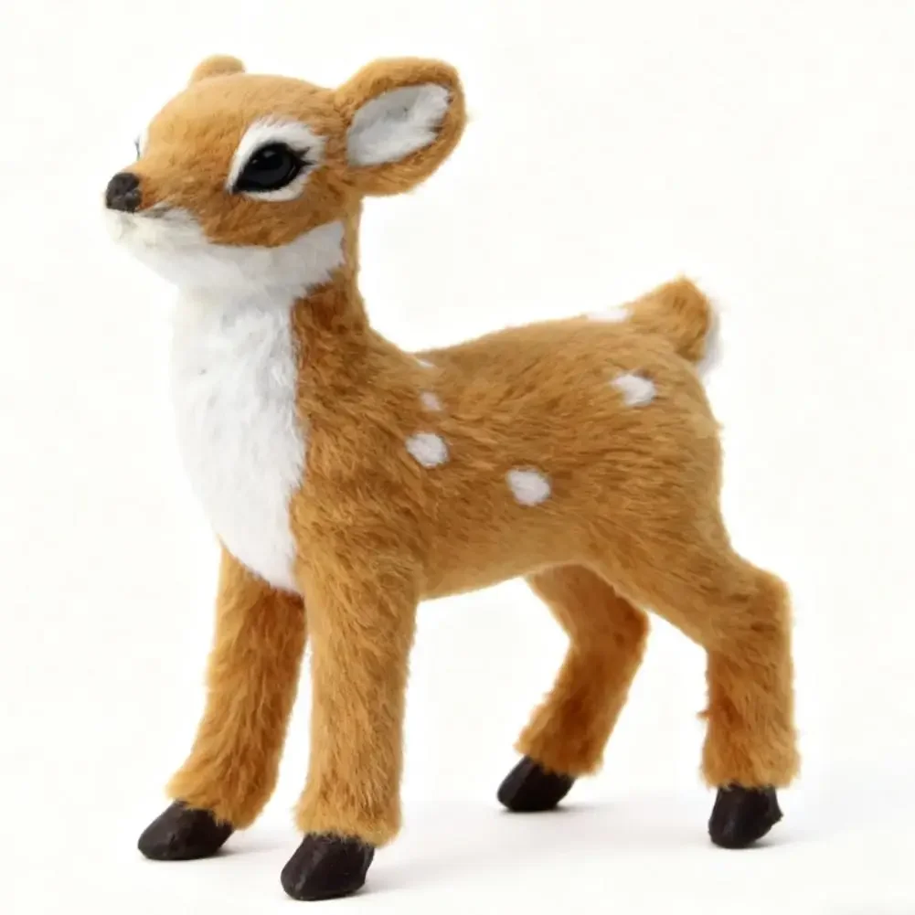 

Christmas Deer Ornament 9x9x3cm New Year Cute Deer Ornament Perfect For Holiday Christmas Decorations Animal Decorative Statue