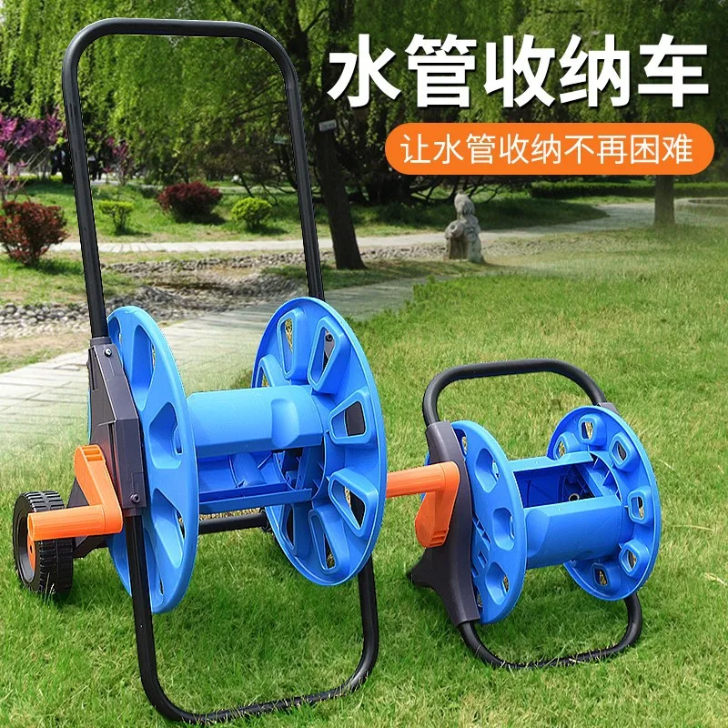 Garden Hose Reel High Pressure Car Wash Kit Watering Set Flexible Boosting Nozzle Home Water Pump For Efficient Cleaning And