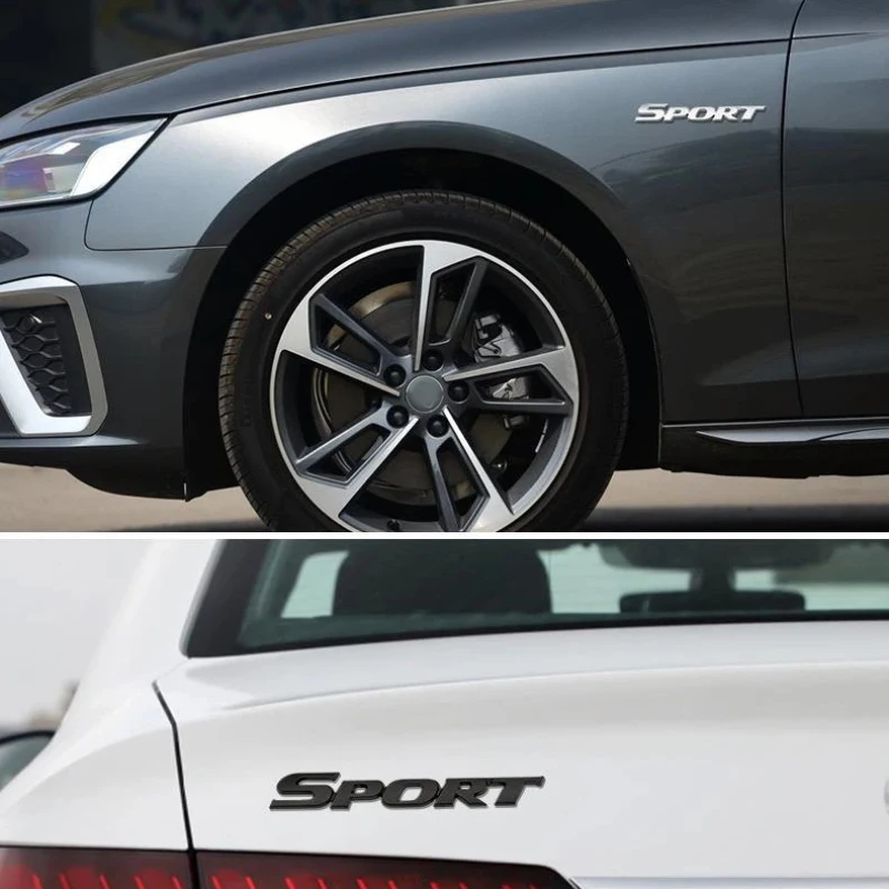 3D كروم سيارة رسائل شعار معدني الرياضة شعار شارة ملصقات رياضية اكسسوارات السيارات الخلفي الجذع #3