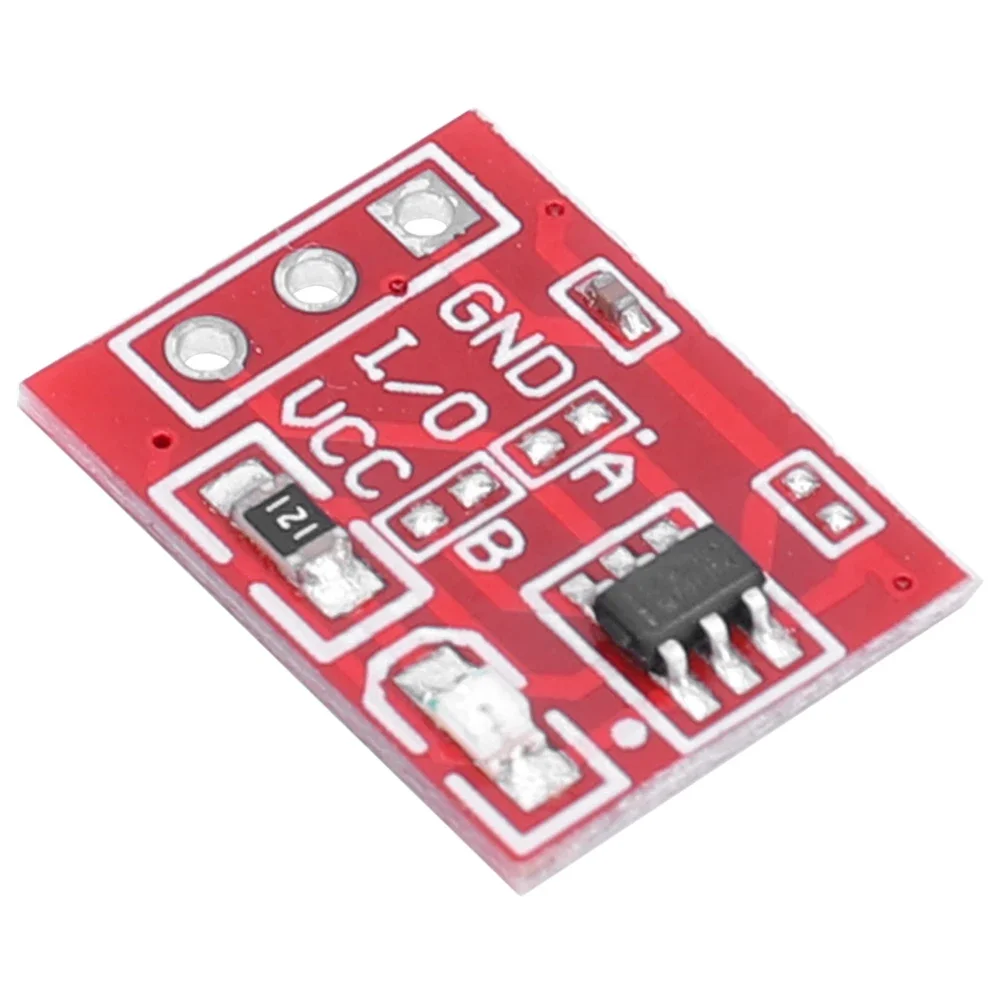 1-10 unids/lote nuevo módulo de botón táctil TTP223 tipo condensador Sensor de Interruptor táctil de bloqueo automático de un solo canal para Arduino 2,5 V-5,5 V