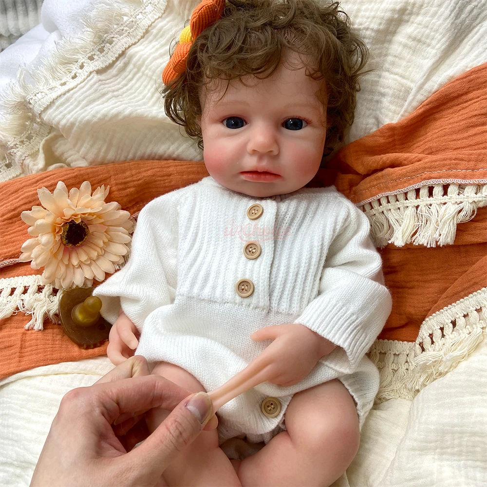 Boneca bebê reborn Loulou de 4 - Reborn Baby Doll Silicone Realistic avaliação e preço