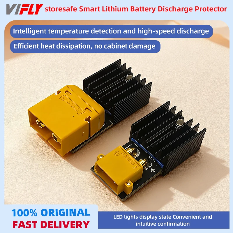 VIFLY StoreSafe Smart Lipo Battery Discharger with Heatsink XT30 XT60 2-6S Safe Energy Storage And Management for RC Models