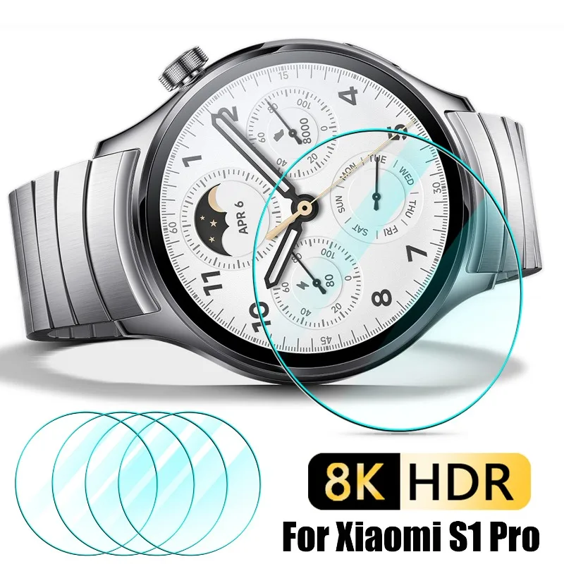 Vidrio templado para Xiaomi S1/S1 Pro/S1 Active HD Protector de pantalla transparente película protectora antiarañazos para Mi Watch S1 Pro Active