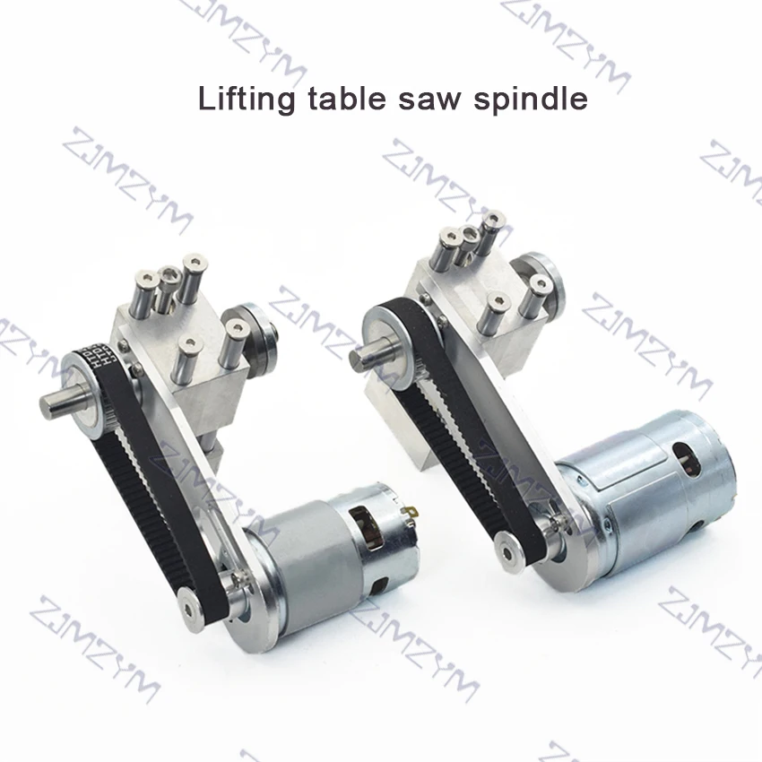 T60 Lifting Table Saw Spindle Miniature Lifting Table Saw Bearing Seat DIY Cutting Saw Depth Adjustment Kit With DC775/895 Motor