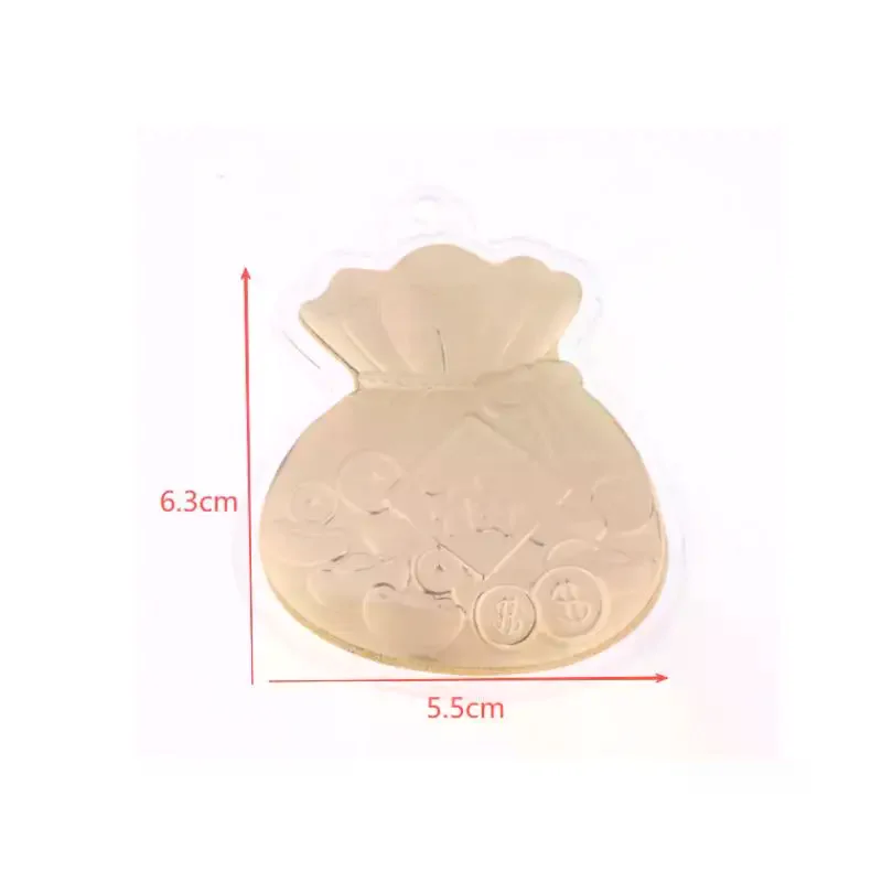 2026 الذهب اللون محظوظ فو حقيبة معلقة المفاتيح على ظهره سحر الديكور السنة الجديدة هدية الهاتف الحبل #5