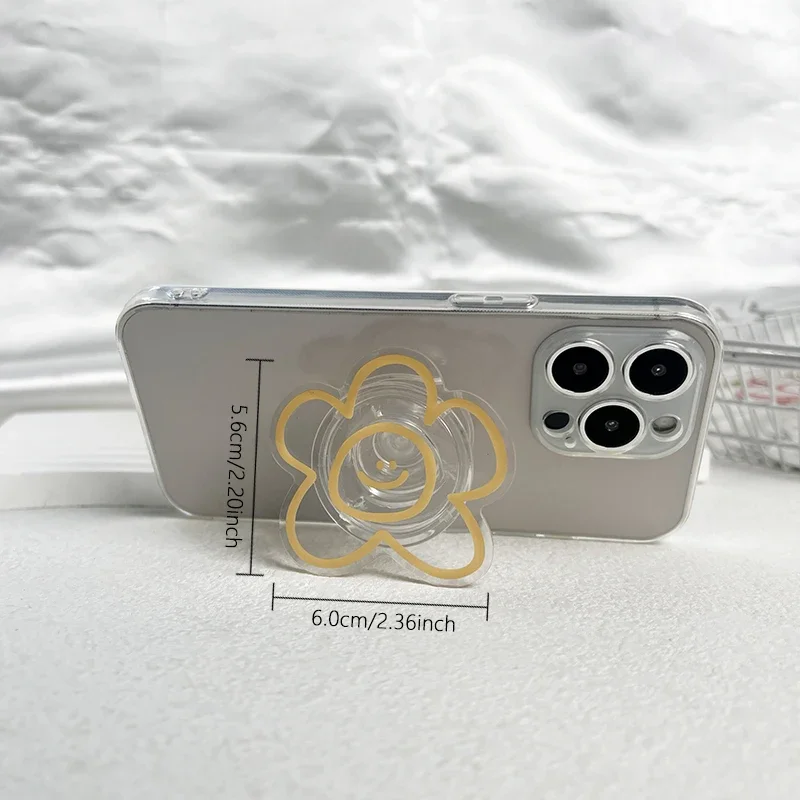 التصميم الأصلي التعبير زهرة حامل الهاتف المحمول قبضة المقبس شعبية حامل كسول قابل للطي أسلوب بسيط Nh ينبع أدوات الساعة