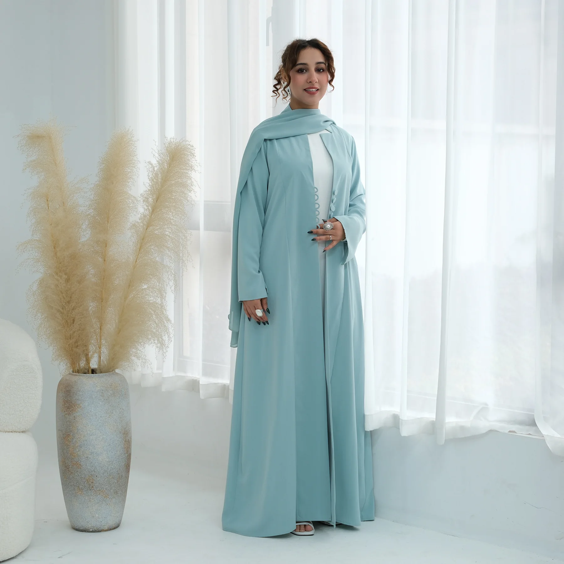 

Дубайская абайя для женщин, мусульманское платье-хиджаб, турецкий кафтан, джеллаба для Ид, исламская джалабия, кебая, марокканский кафтан, женское платье для Рамадана