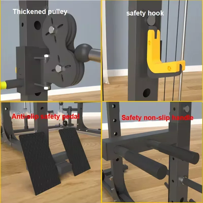 

Popular Smith Machine Commercial Fitness Equipment Power Cage Home Functional Station Trainer Squat Rack