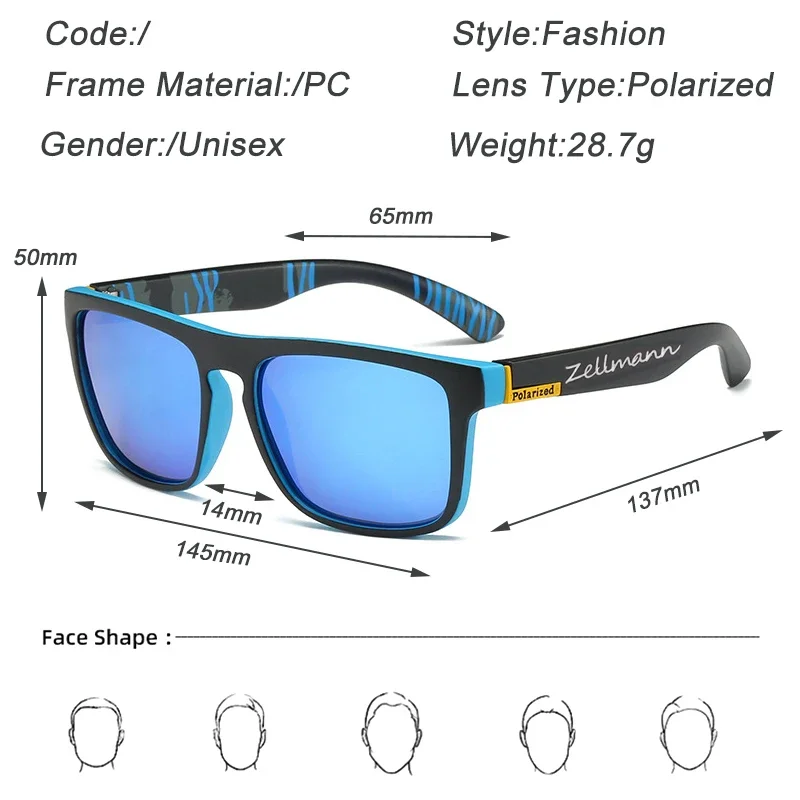 2023 New Fashion Polarized Sunglasses Color Changing Men Outdoor Sports Cycling Eyewear Road Mountain Bike Cycling Glasses image 6